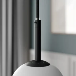 Lindby Etiena lámpara colgante 5 luces vidrio opal