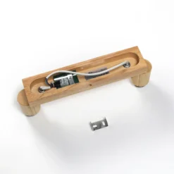 Lindby Filiz foco, 2 luces, 27 cm, madera, hormigón, E14