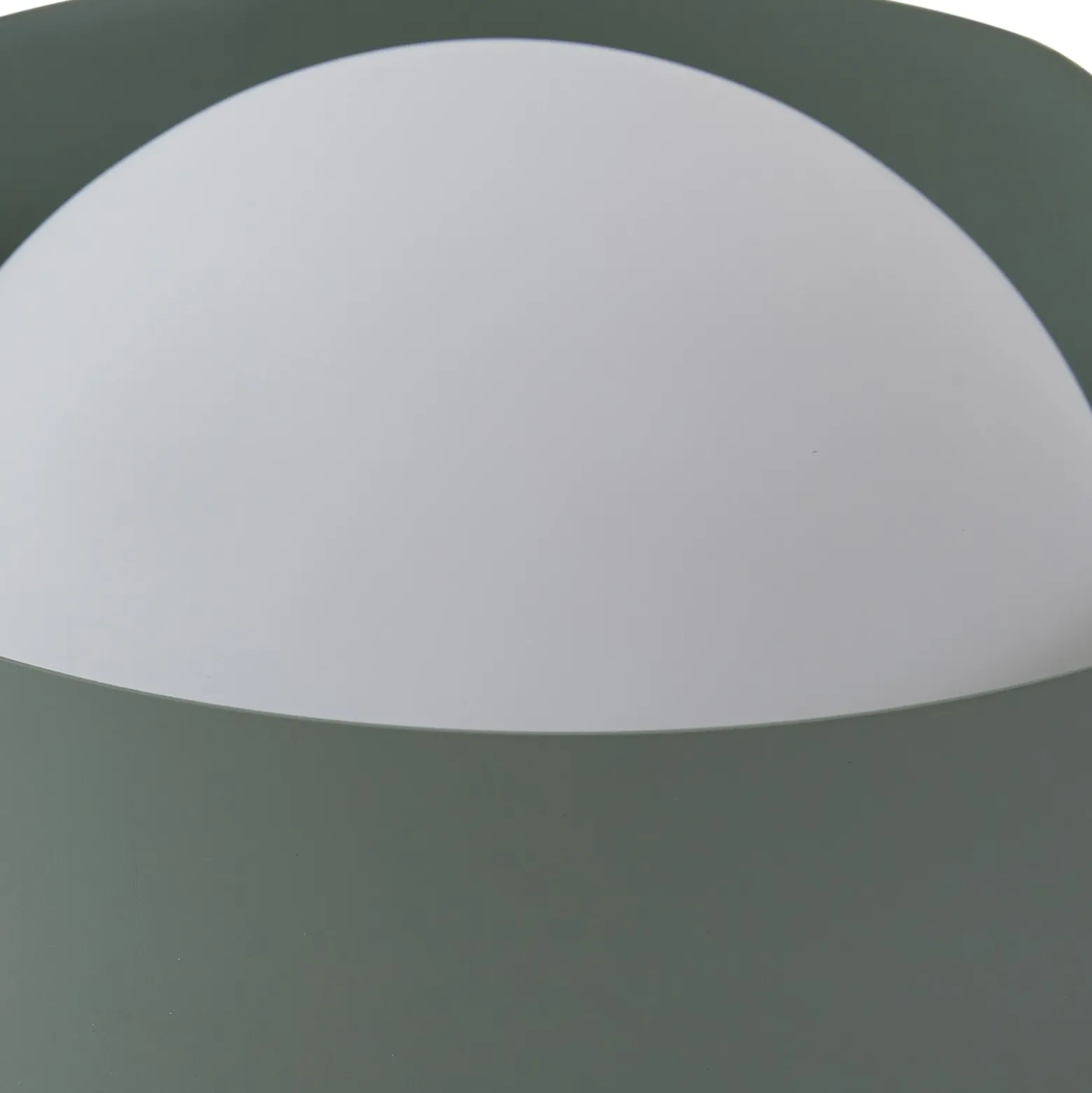 Lindby Fiora lámpara de mesa, verde, cristal, metal, Ø 20 cm