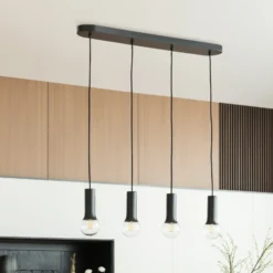 Lindby Fipas lámpara colgante sin pantalla, 4 luces