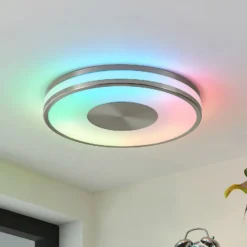 Lindby Fjella plafón LED RGB CCT cambio de color