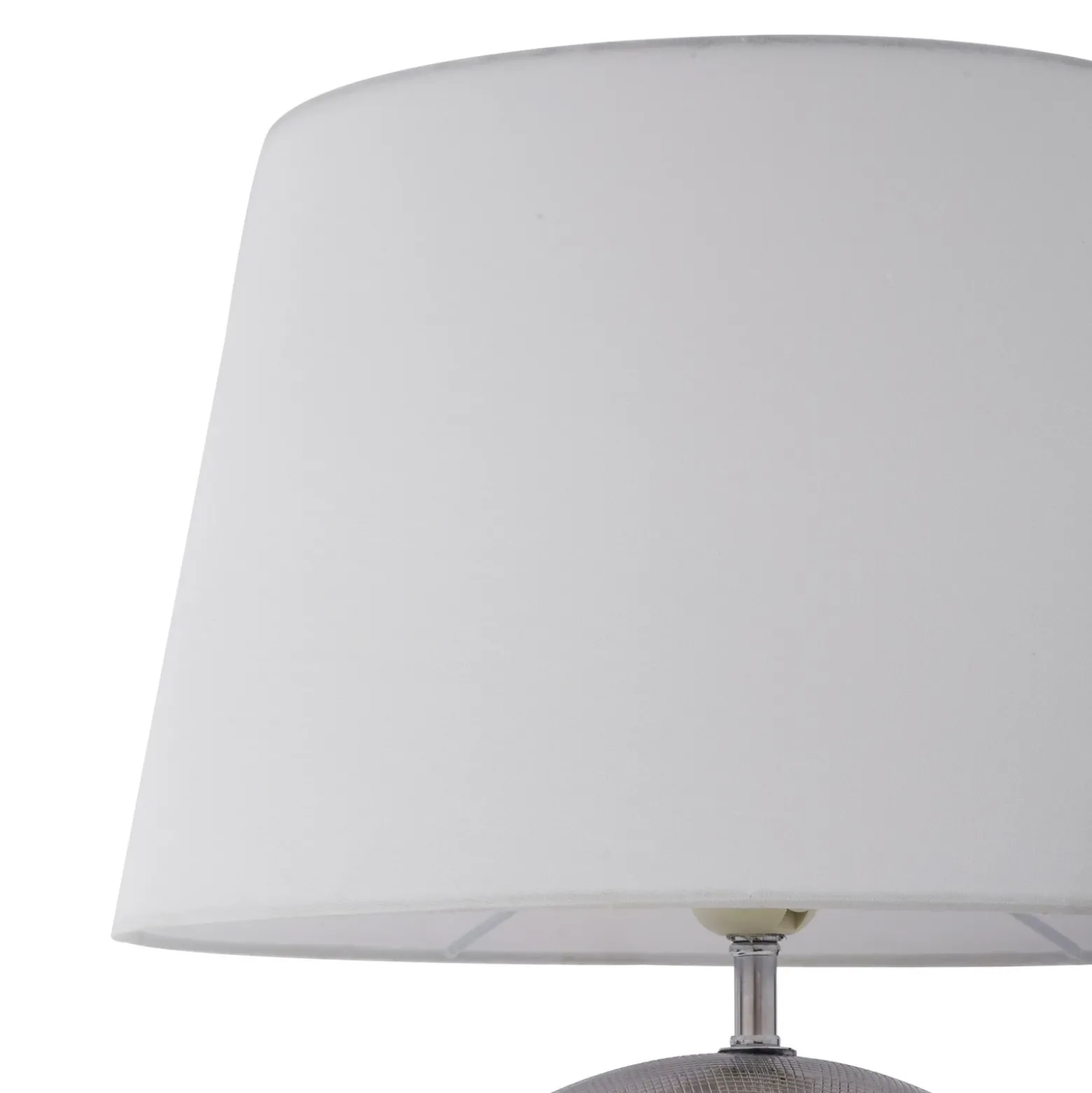 Lindby Florentino lámpara de mesa, 49 cm, cerámica, textil