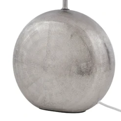 Lindby Florentino lámpara de mesa, 49 cm, cerámica, textil