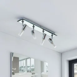 Lindby foco de baño Zela, longitud 53 cm, cromo, 4 luces