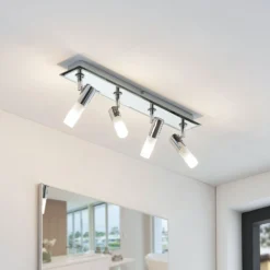 Lindby foco de baño Zela, longitud 53 cm, cromo, 4 luces