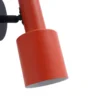 Lindby foco de pared Ovelia, naranja/negro, metal, E27