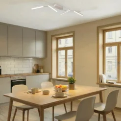 Lindby Foco LED Eldrin, blanco, 4 luces, barra de luz