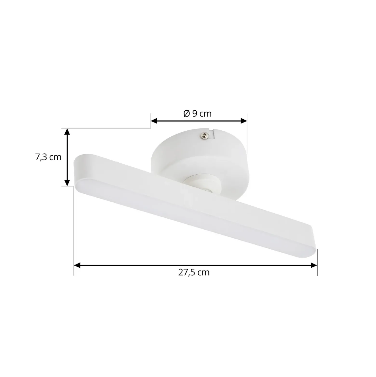 Lindby Foco LED Eldrin, blanco, 1 luz, barra de luz
