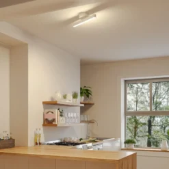 Lindby Foco LED Eldrin, blanco, 1 luz, barra de luz