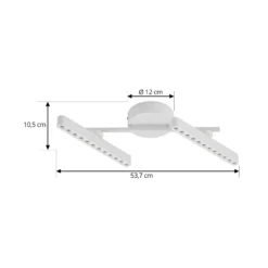 Lindby Foco LED Eldrin, blanco, 2 luces, puntos de luz