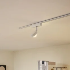 Lindby foco LED 48 V Lumaro, blanco, Ø 7,3 cm, aluminio, atenuable
