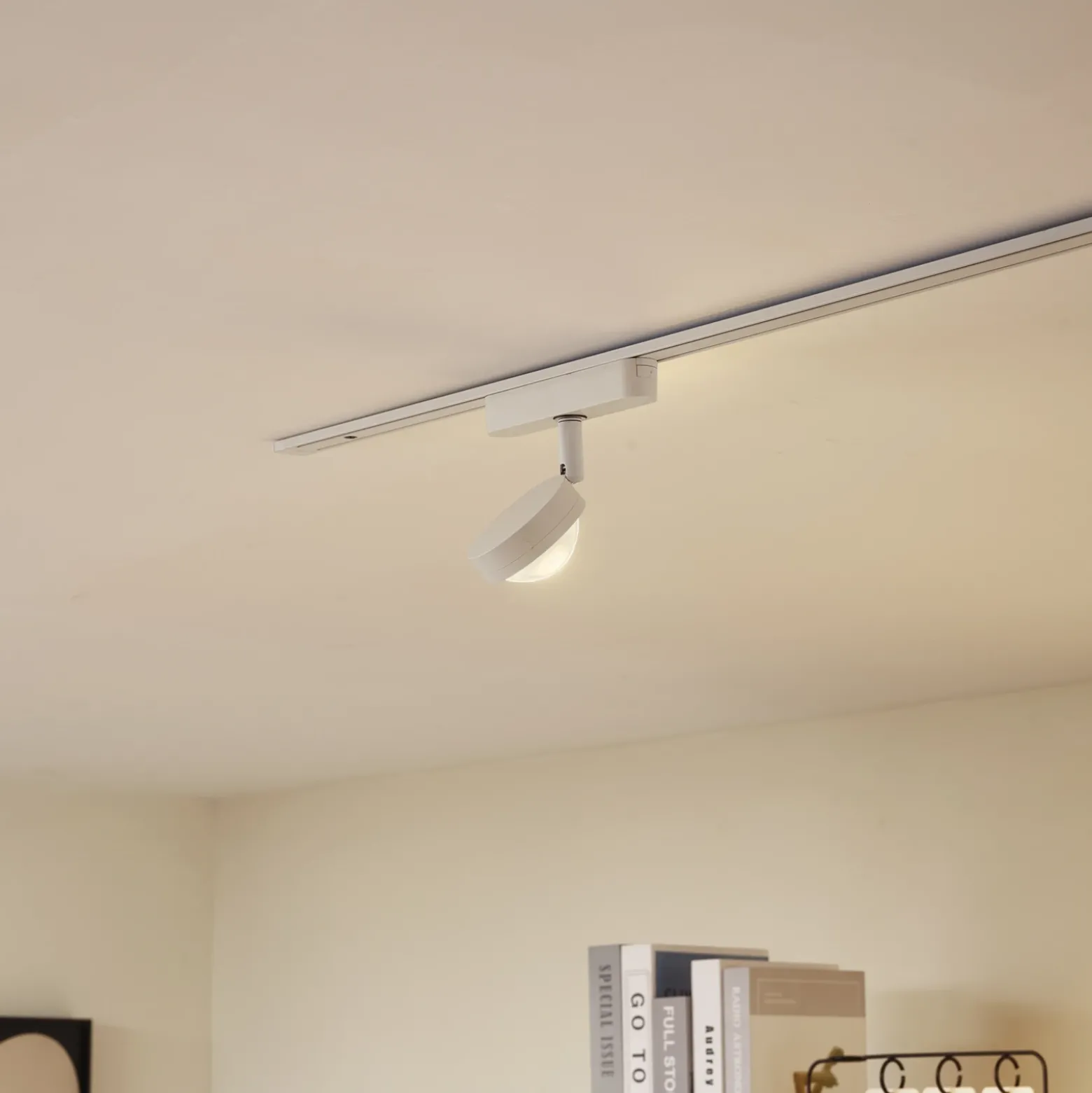 Lindby foco LED 48 V Lumaro, blanco, Ø 7,3 cm, aluminio, atenuable