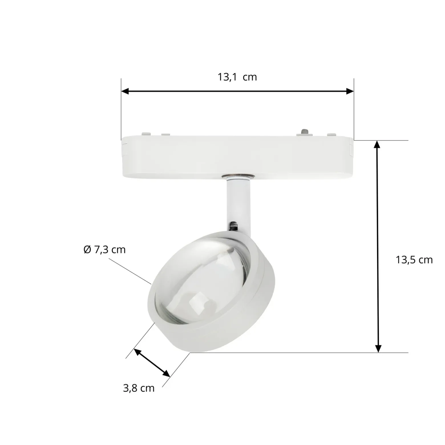 Lindby foco LED 48 V Lumaro, blanco, Ø 7,3 cm, aluminio, atenuable