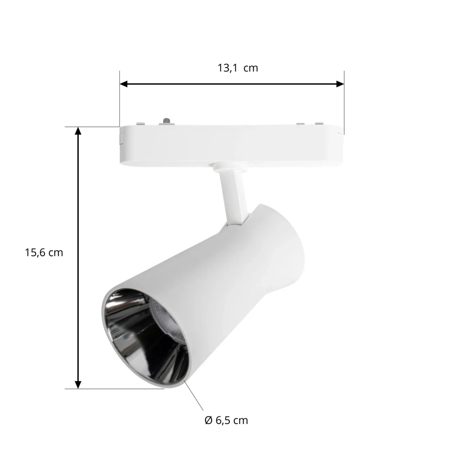 Lindby foco LED 48 V Lumaro, blanco, Ø7cm, plástico, atenuable