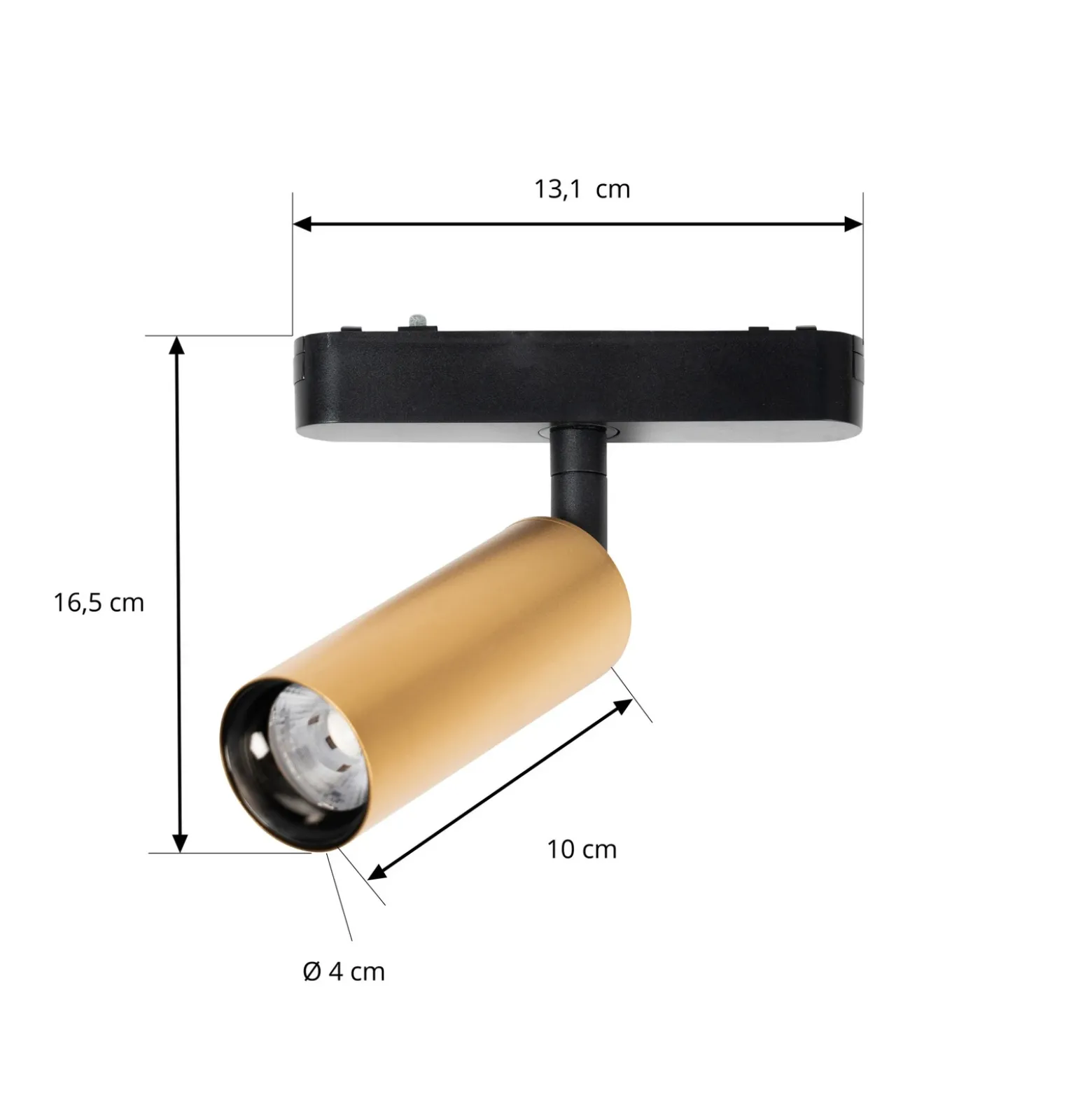 Lindby foco LED 48 V Lumaro, dorado, Ø 4 cm, aluminio, atenuable