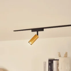 Lindby foco LED 48 V Lumaro, dorado, Ø 4 cm, aluminio, atenuable