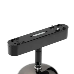 Lindby foco LED 48 V Lumaro, gris, Ø 8,2 cm, aluminio, atenuable
