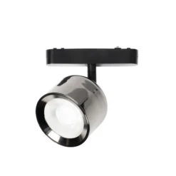 Lindby foco LED 48 V Lumaro, gris, Ø 8,2 cm, aluminio, atenuable