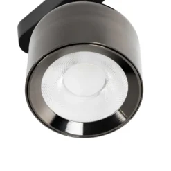 Lindby foco LED 48 V Lumaro, gris, Ø 8,2 cm, aluminio, atenuable
