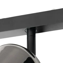 Lindby foco LED 48 V Lumaro, gris, Ø 8,2 cm, aluminio, atenuable