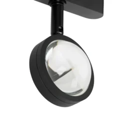 Lindby foco LED 48 V Lumaro, negro, Ø 7,3 cm, aluminio, atenuable