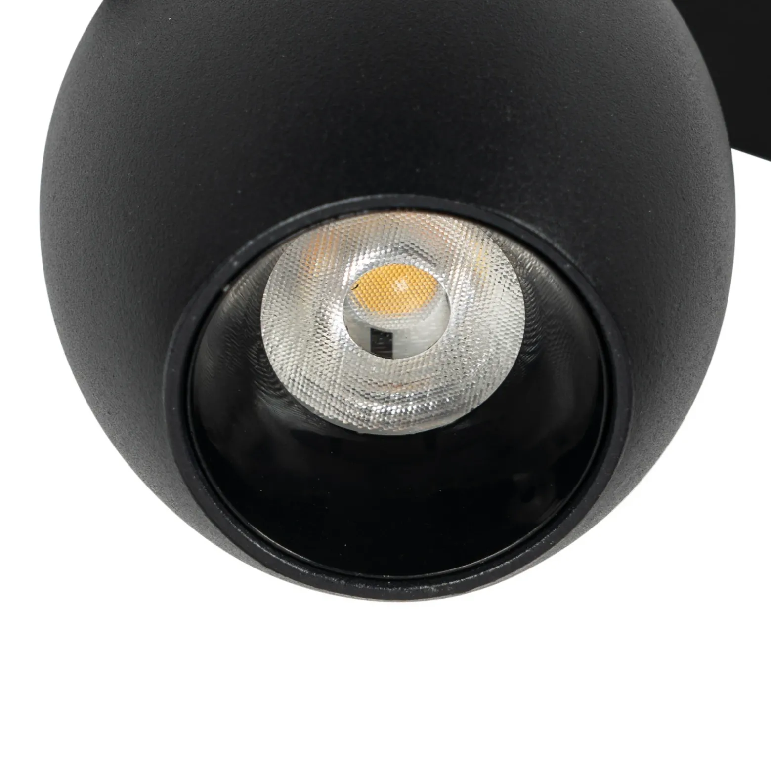 Lindby foco LED 48 V Lumaro, negro, Ø 6,2 cm, atenuable