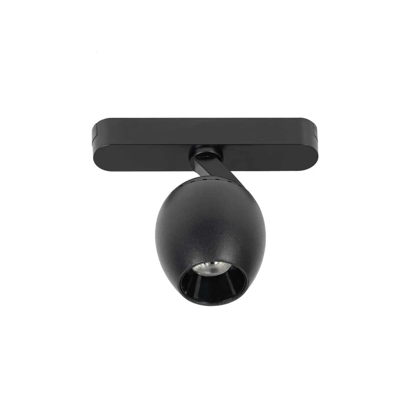 Lindby foco LED 48 V Lumaro, negro, Ø 6,2 cm, atenuable