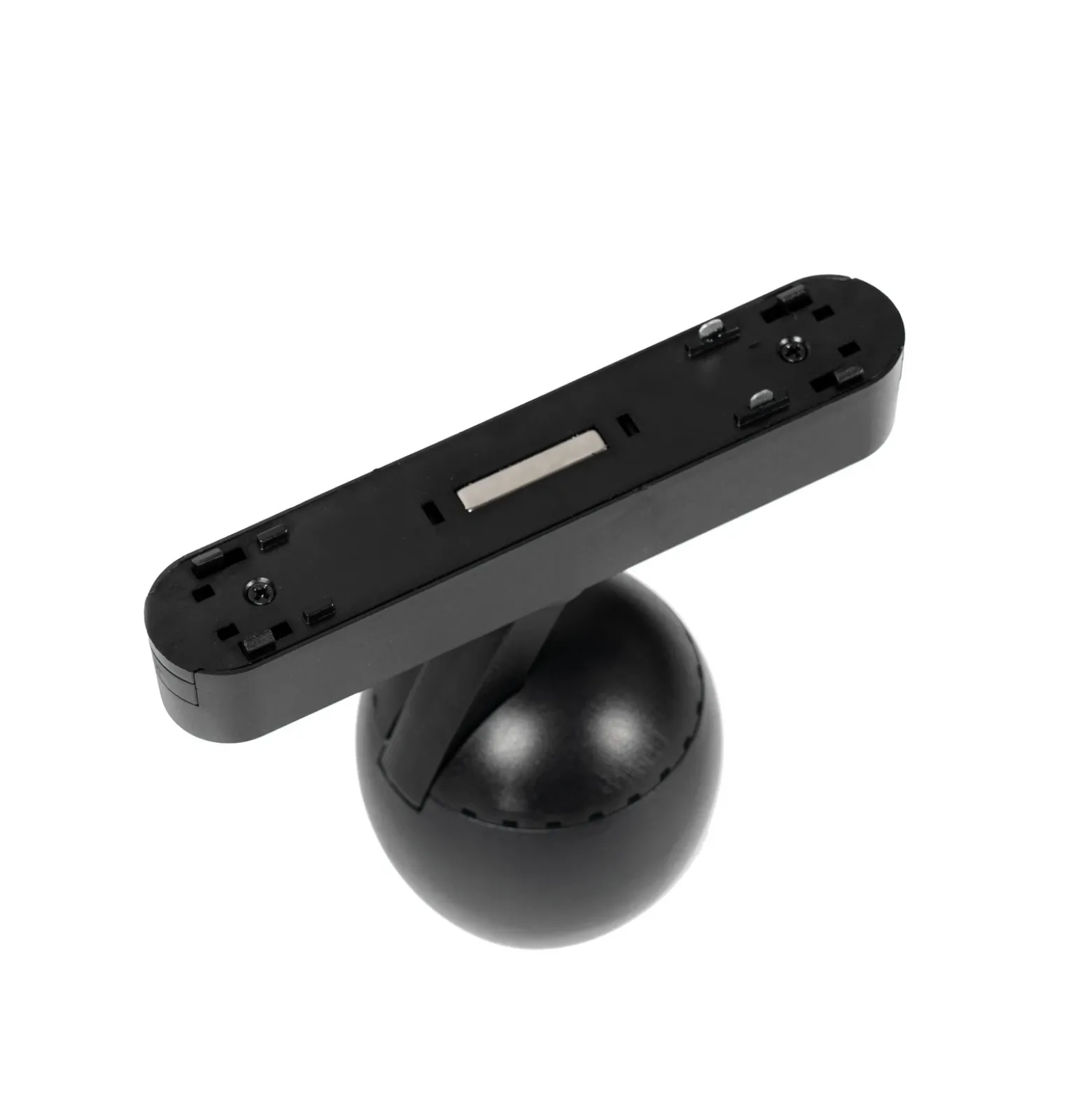 Lindby foco LED 48 V Lumaro, negro, Ø 6,2 cm, atenuable