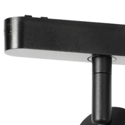 Lindby foco LED 48 V Lumaro, negro, Ø 4 cm, aluminio, atenuable