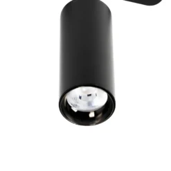 Lindby foco LED 48 V Lumaro, negro, Ø 4 cm, aluminio, atenuable