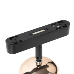 Lindby foco LED 48 V Lumaro, oro rosa, Ø 8,2 cm, aluminio, atenuable