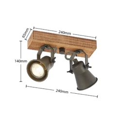 Lindby Grandesa foco de techo, 2 luces