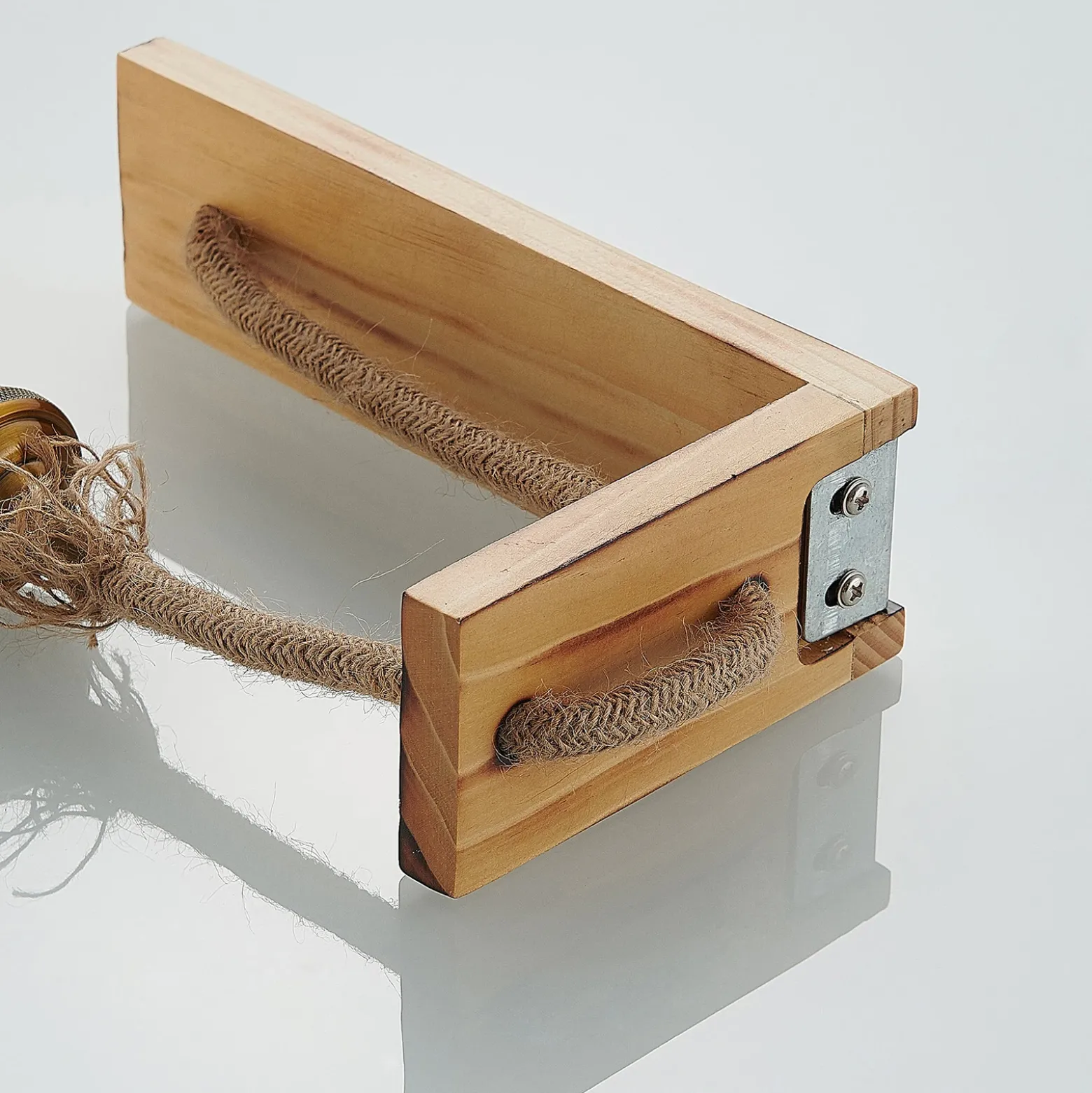 Lindby Helou aplique de madera