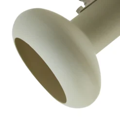 Lindby Huby downlight de techo, 2 luces, crema/verde claro, hierro