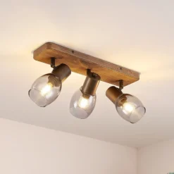 Lindby Ineska foco de techo, 3 luces, angular
