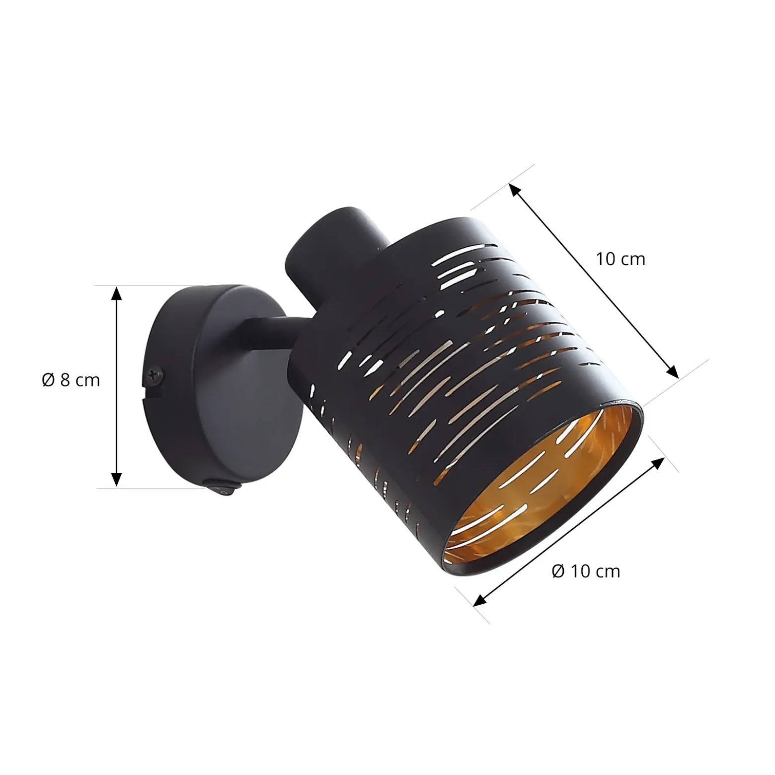 Lindby Iolyn lámpara de pared con interruptor