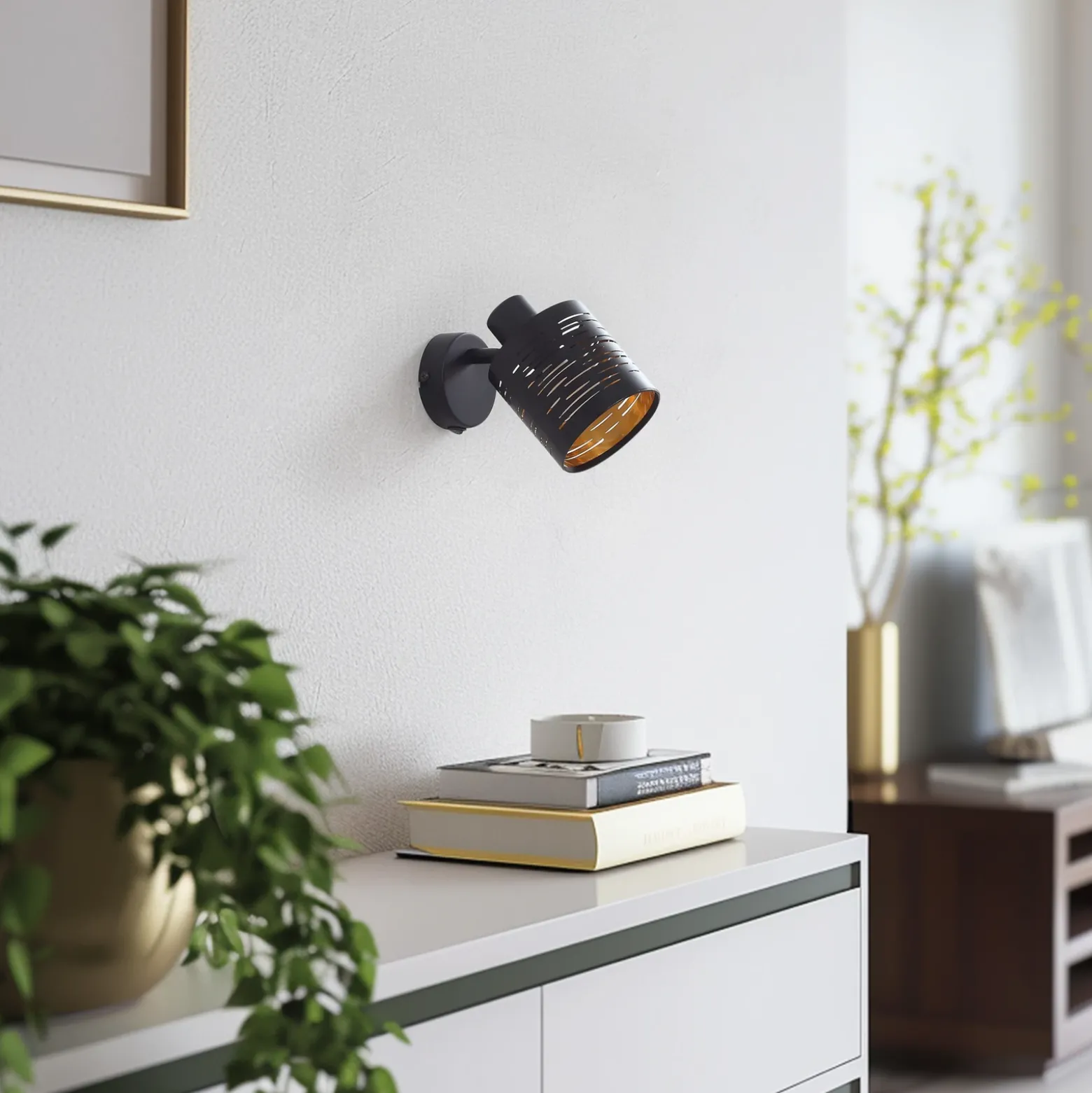 Lindby Iolyn lámpara de pared con interruptor