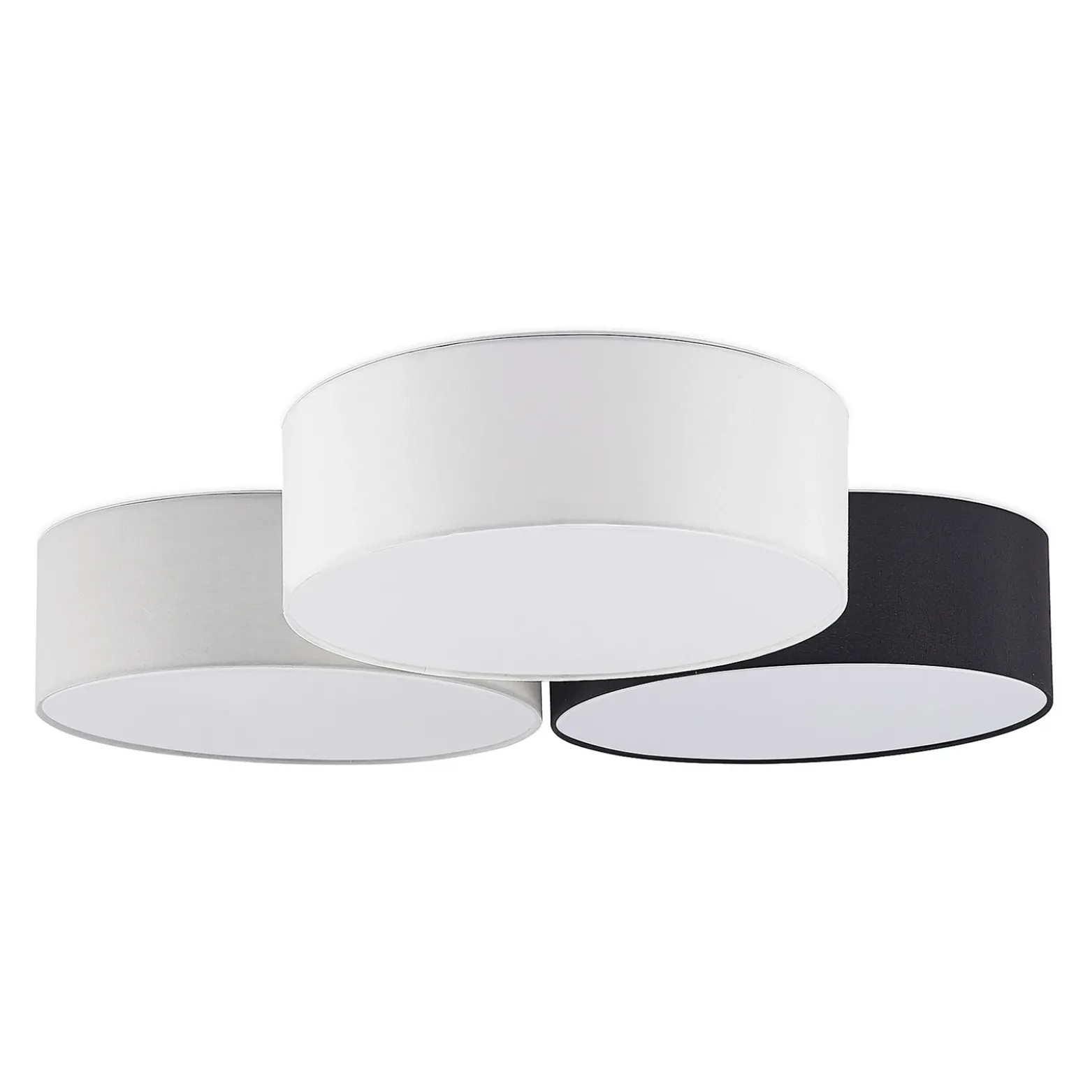 Lindby Janita lámpara LED de techo, 3 luces, tricolor