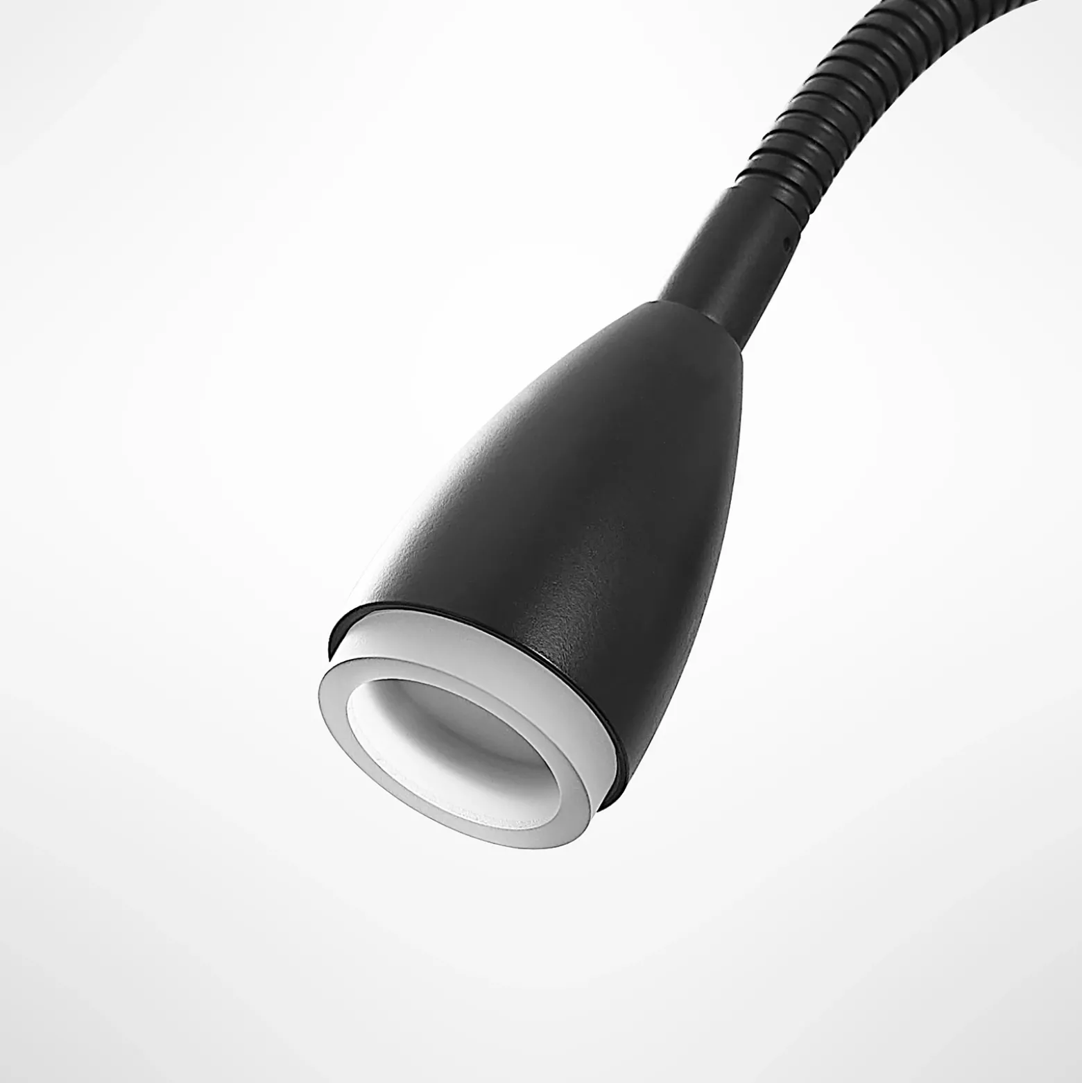 Lindby Jolka brazo de lectura LED, interruptor, negro mate
