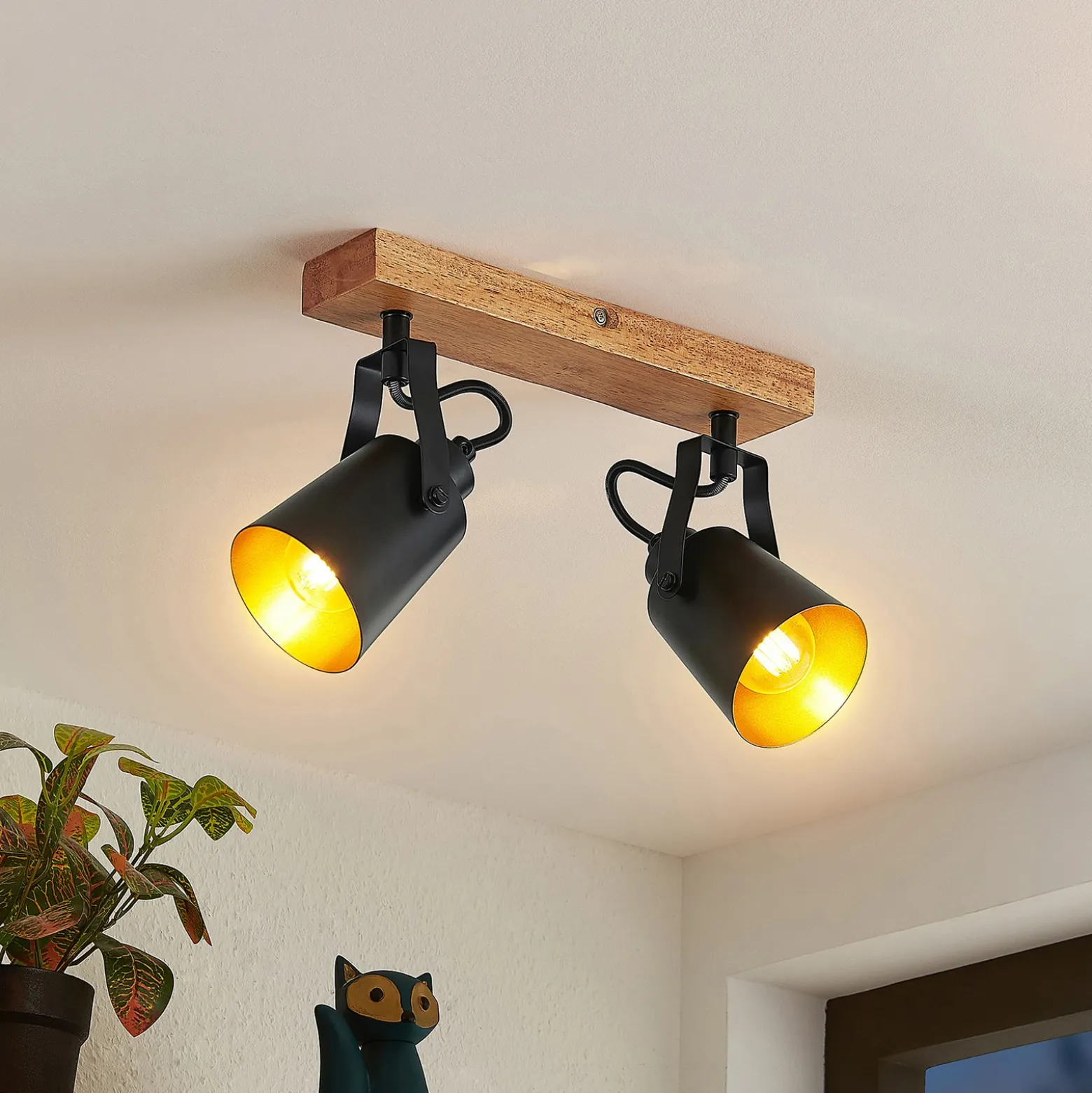 Lindby Kimban foco de techo, 2 luces