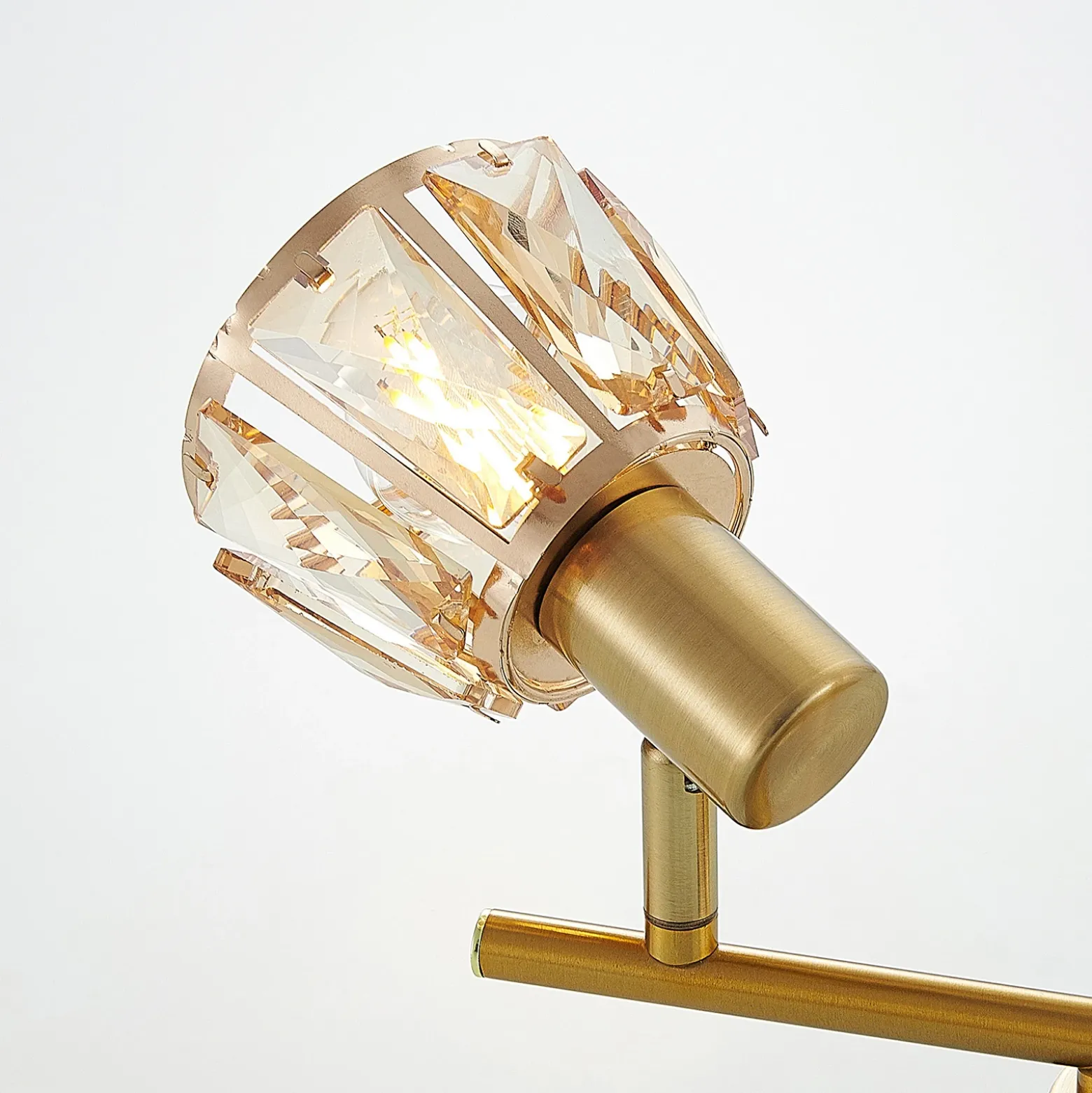 Lindby Kosta lámpara de techo, 2 luces, latón