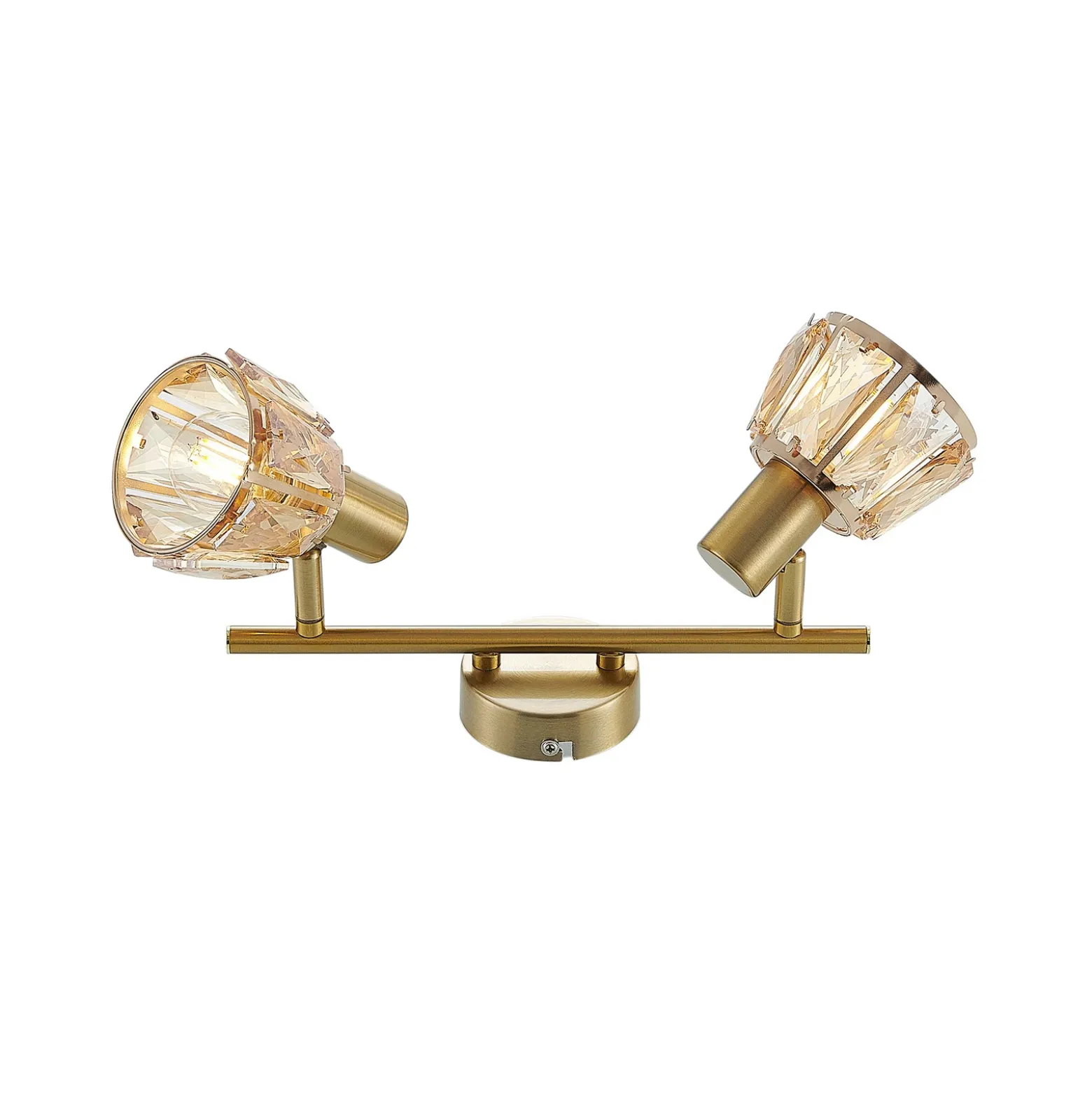 Lindby Kosta lámpara de techo, 2 luces, latón