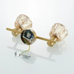 Lindby Kosta lámpara de techo, 2 luces, latón