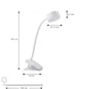 Lindby LED lámpara de pinza recargable Maori, blanco, metal, CCT,