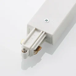 Lindby Linaro alimentación de red, blanco, sistema de riel monofásico