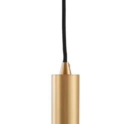 Lindby Lámpara colgante Doroteo, 5 luces, gris, cristal
