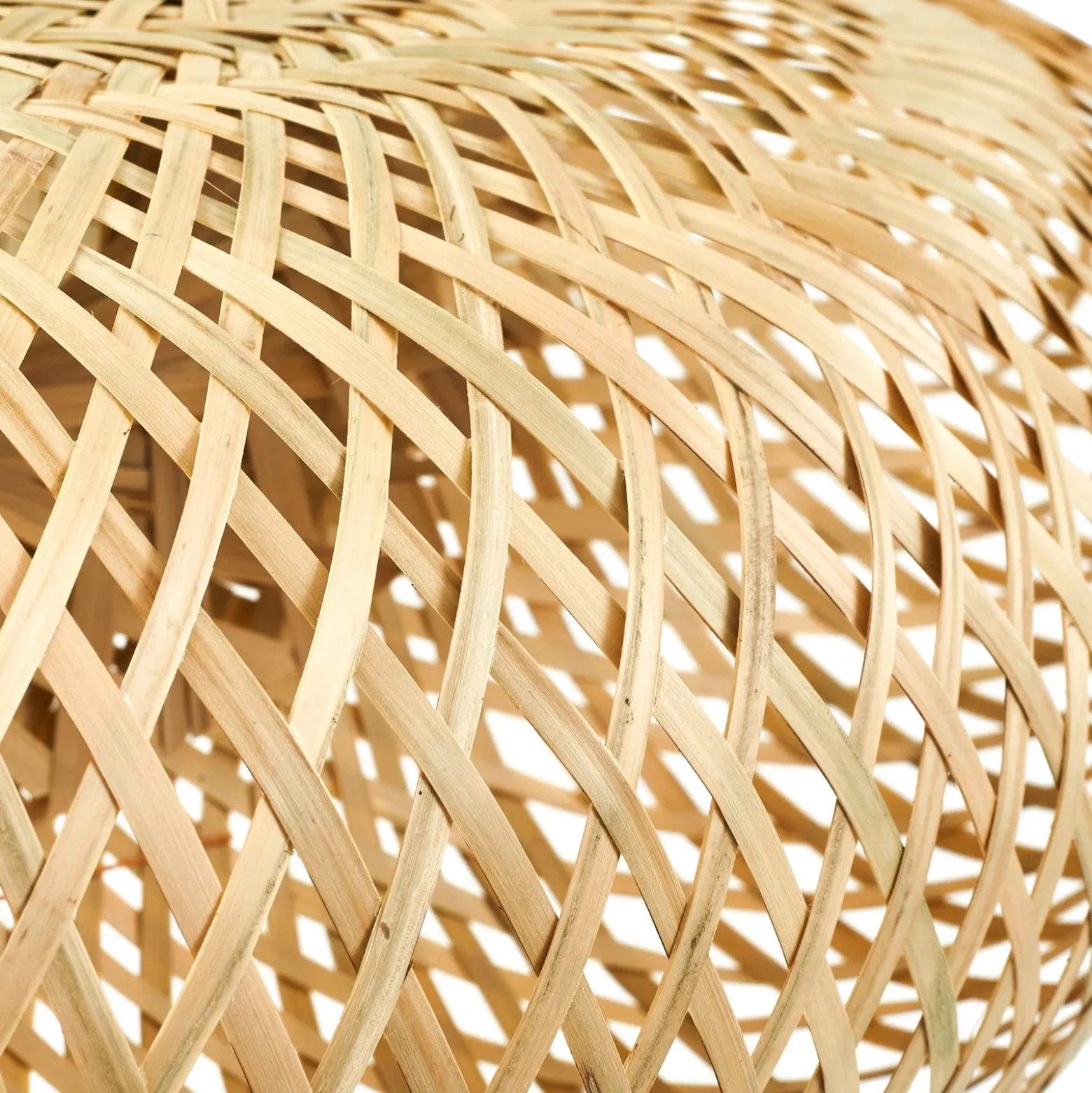Lindby lámpara colgante Eleane, bambú, natural, longitud 50 cm, E27