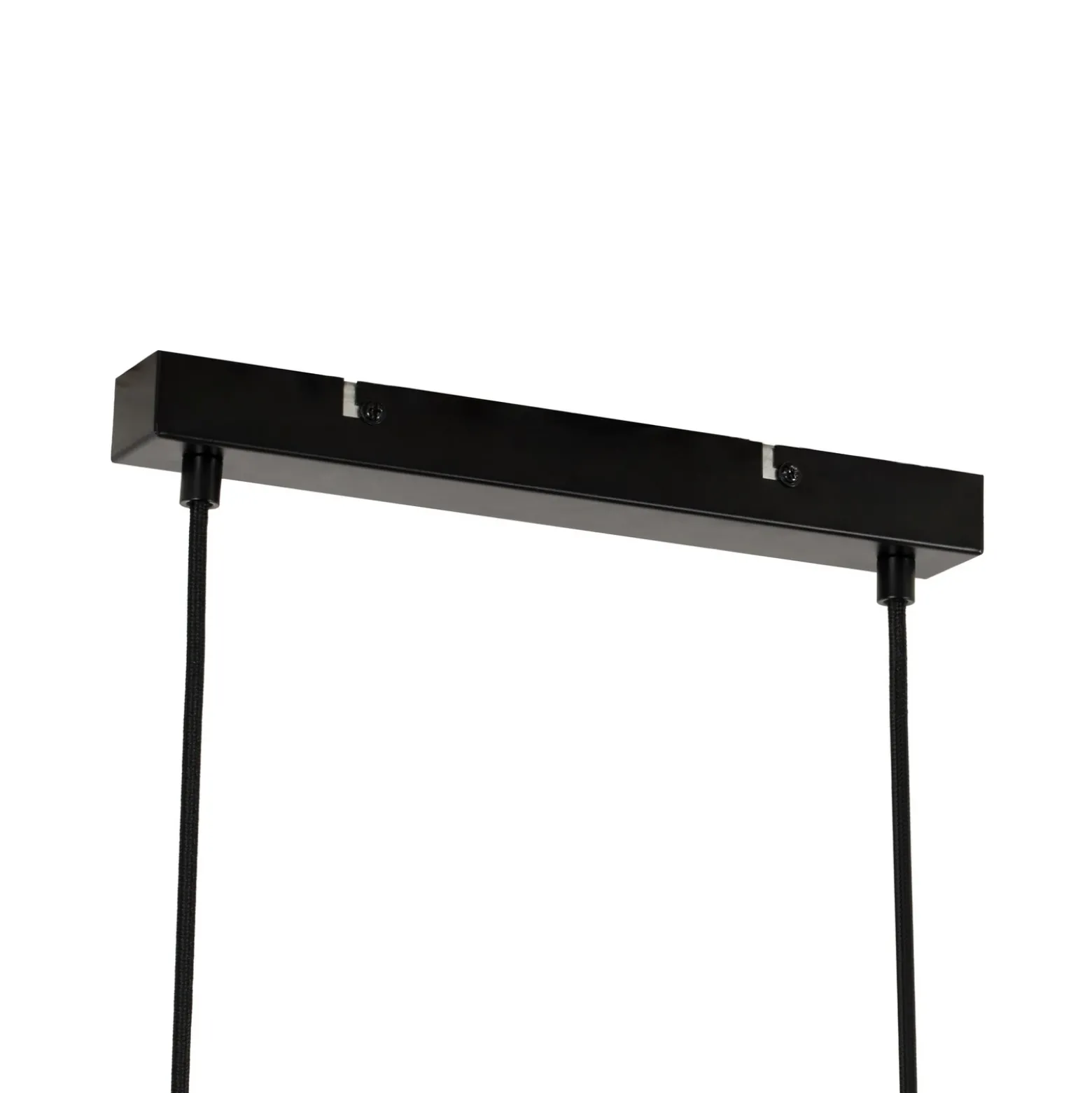 Lindby lámpara colgante Enrique, ámbar, 4 luces, cristal, madera, E27