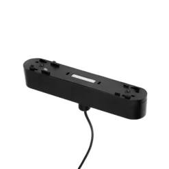 Lindby lámpara colgante LED Lumaro,negro,Ø8,2cm,aluminio,48V,atenuable