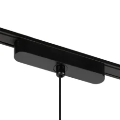 Lindby lámpara colgante LED Lumaro,negro,Ø8,2cm,aluminio,48V,atenuable